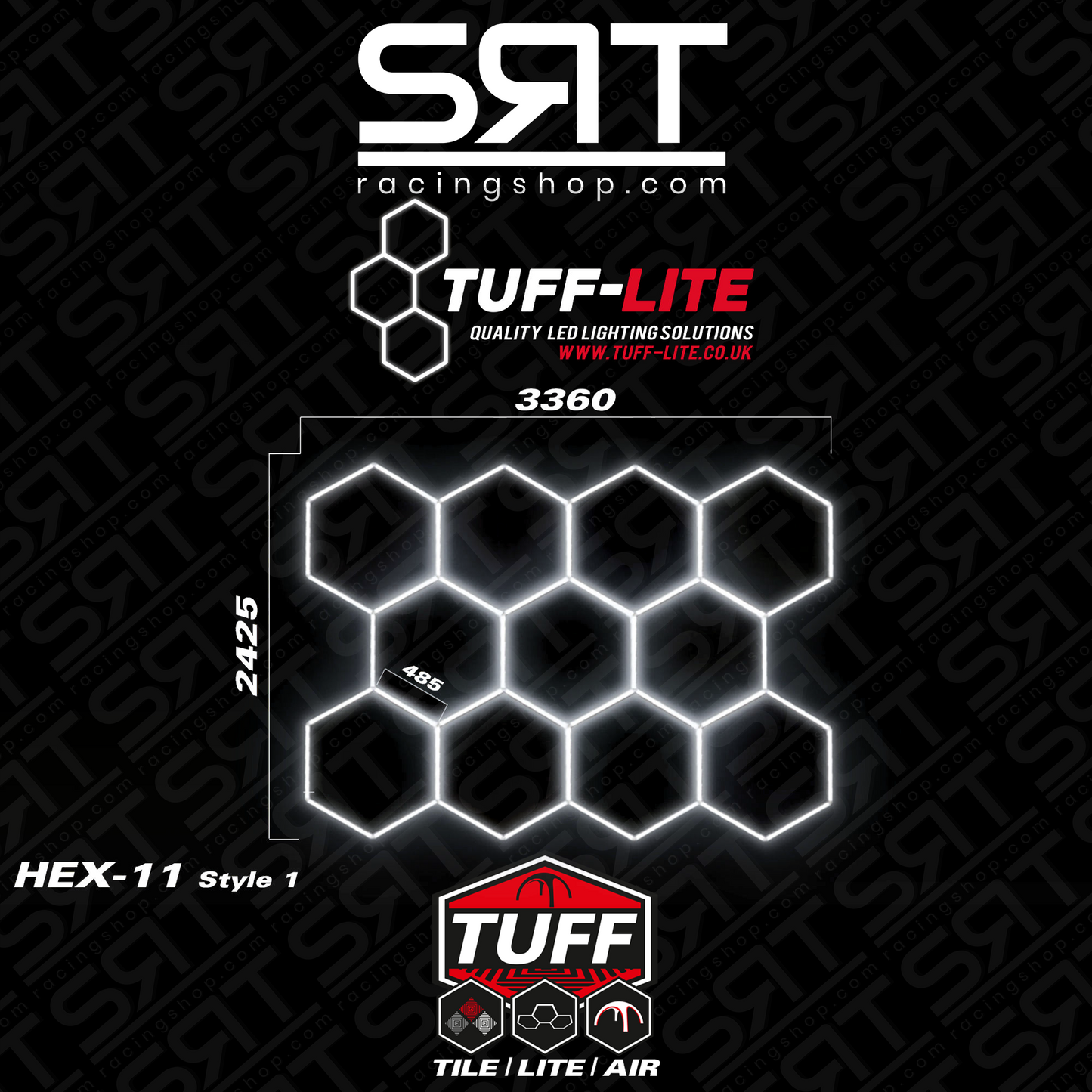 Luci LED esagonali Tuff Lite Hex11