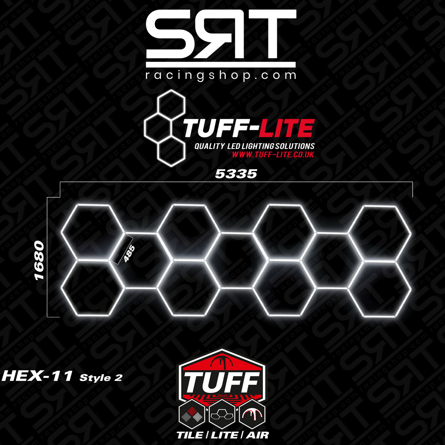 Luci LED esagonali Tuff Lite Hex11