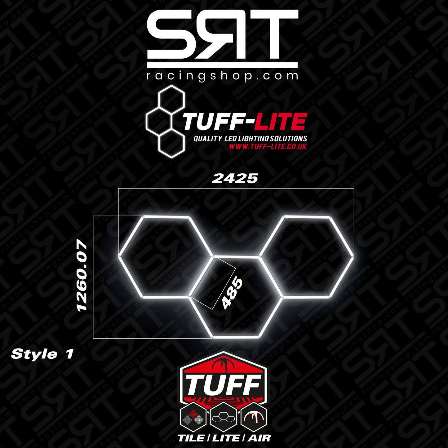 Luci LED esagonali Tuff Lite Hex3