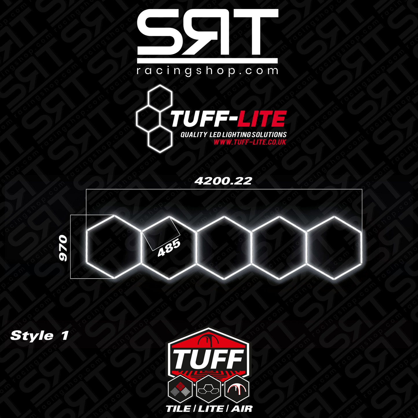 Luci LED esagonali Tuff Lite Hex5