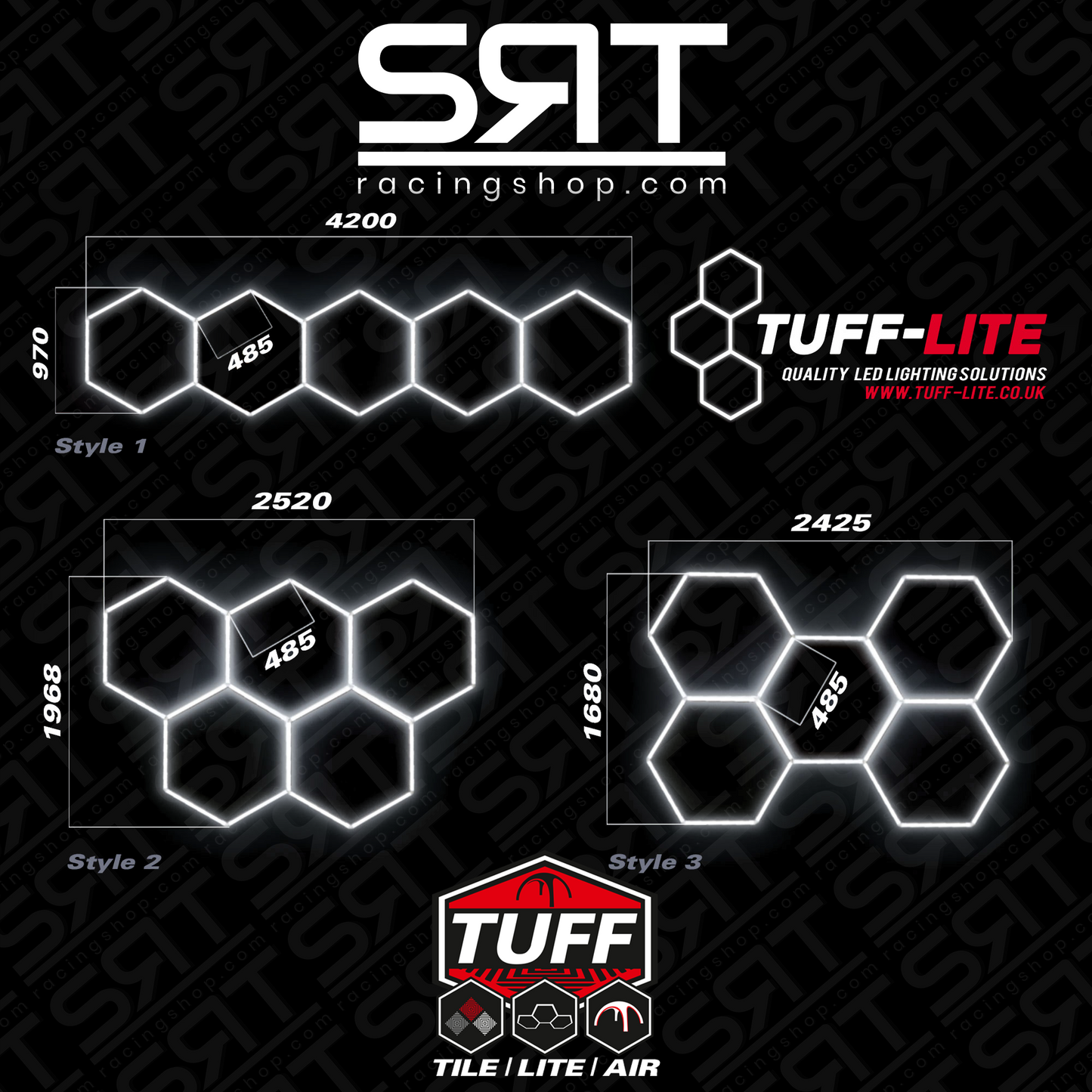 Luci LED esagonali Tuff Lite Hex5