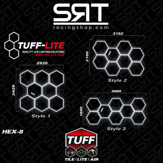 Luci LED esagonali Tuff Lite Hex8