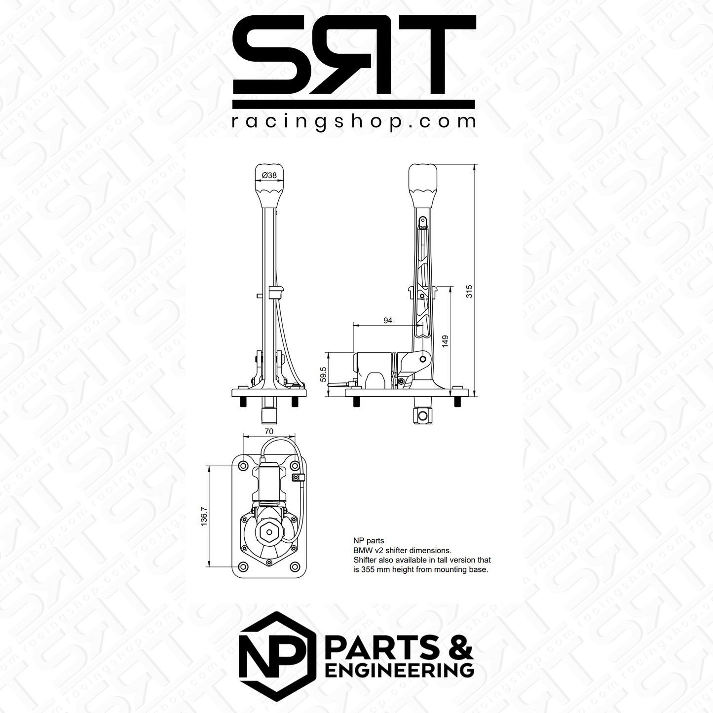 BMW Short Shifter NP Parts V2